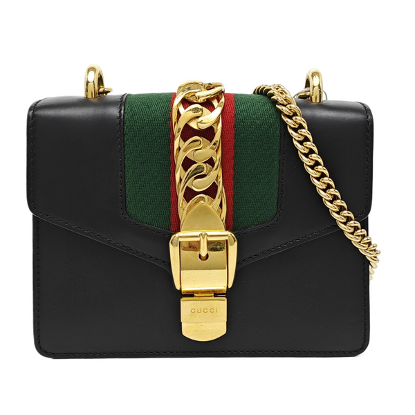 Sylvie Mini Calfskin Black