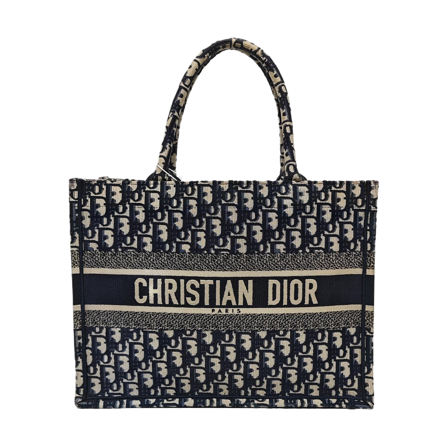 Authenticated pre-owned  Book Tote Medium Canvas Blue - Tote Bag at Looply