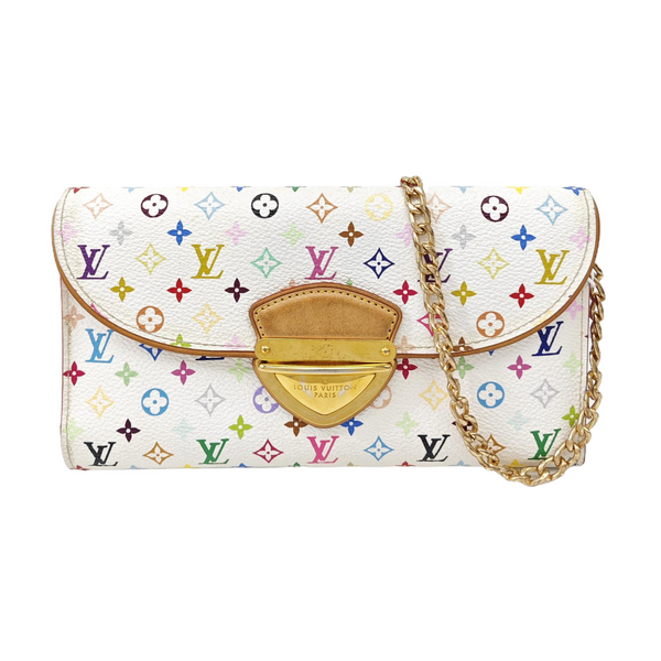 LV × TM EUGENIE Monogram Coated Canvas White Wallet