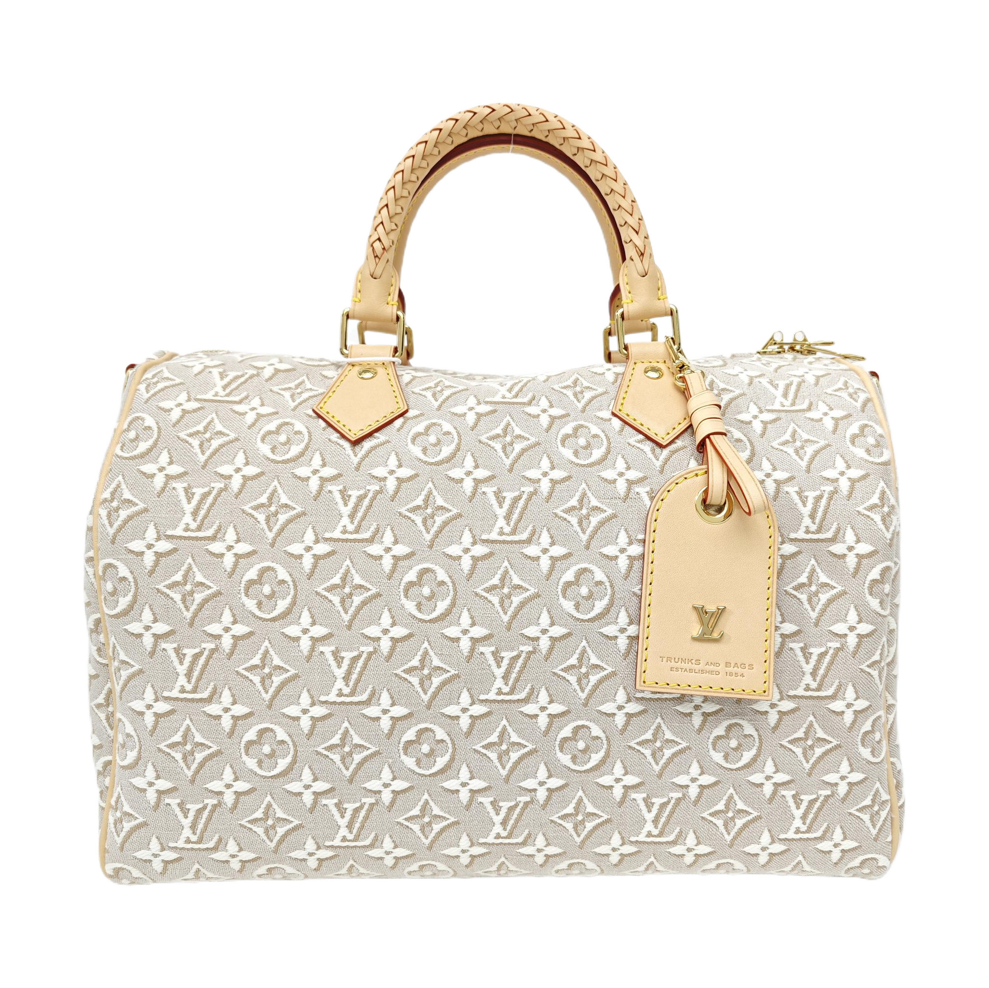 SPEEDY SOFT 30 Monogram Fabric Beige
