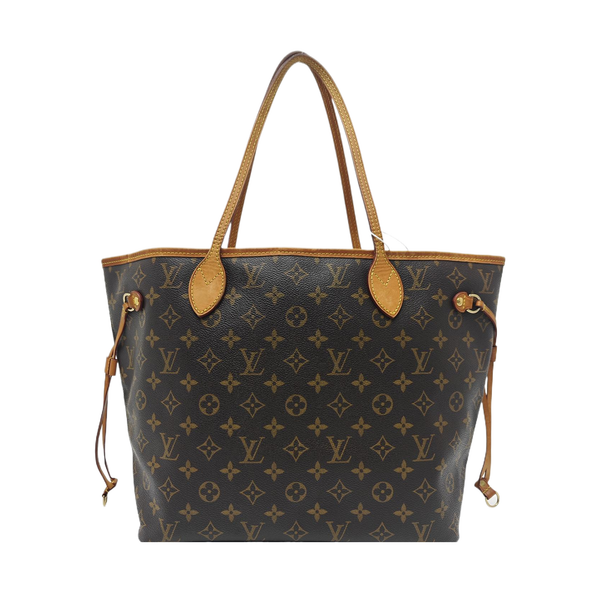 NEVERFULL MM Monogram Coated Canvas Brown