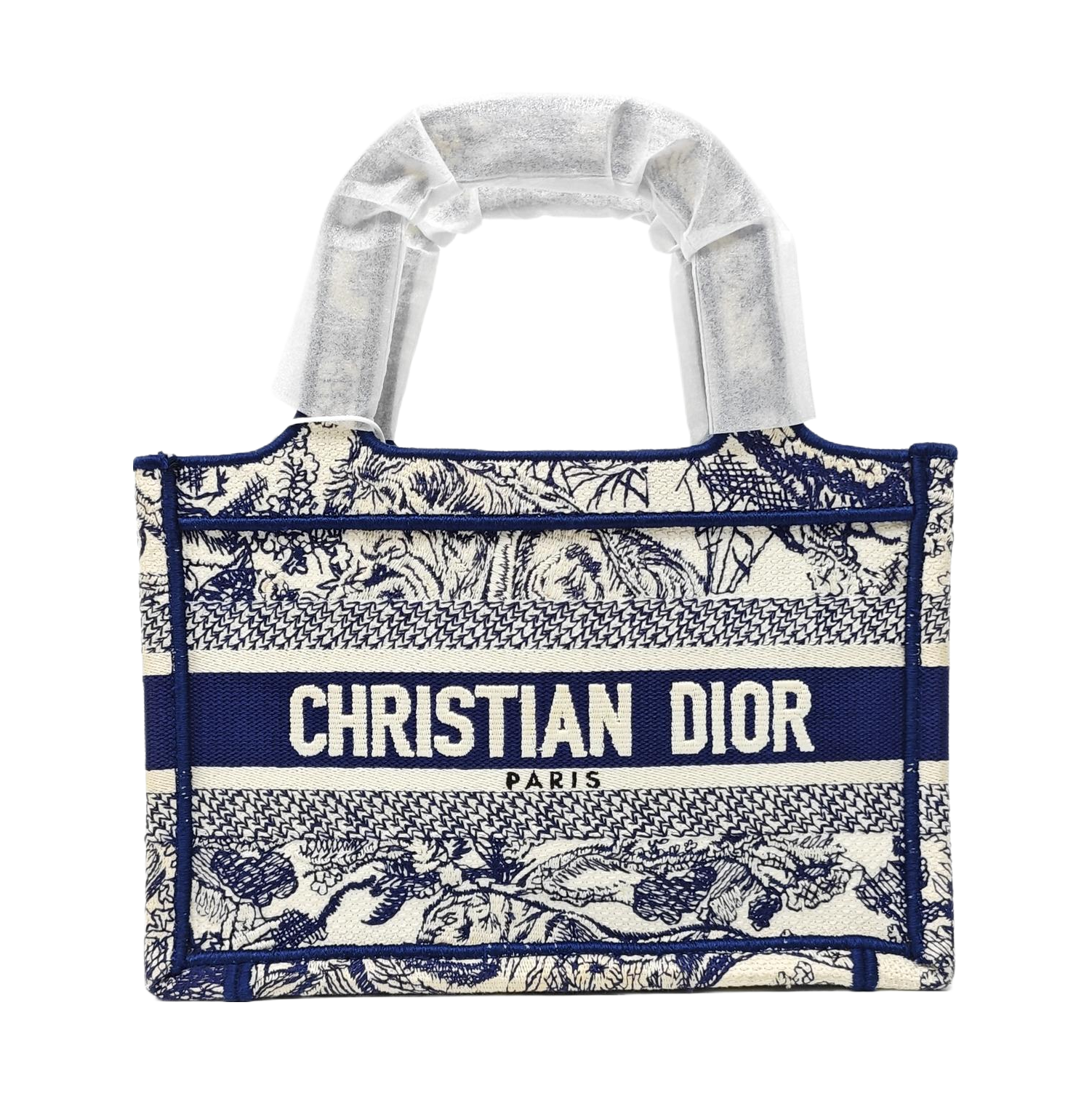 Book Tote Mini Fabric Blue