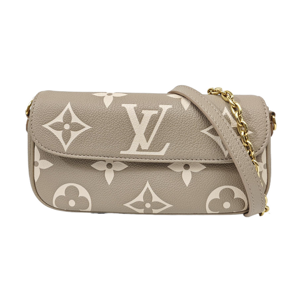 IVY Monogram Calfskin Gray