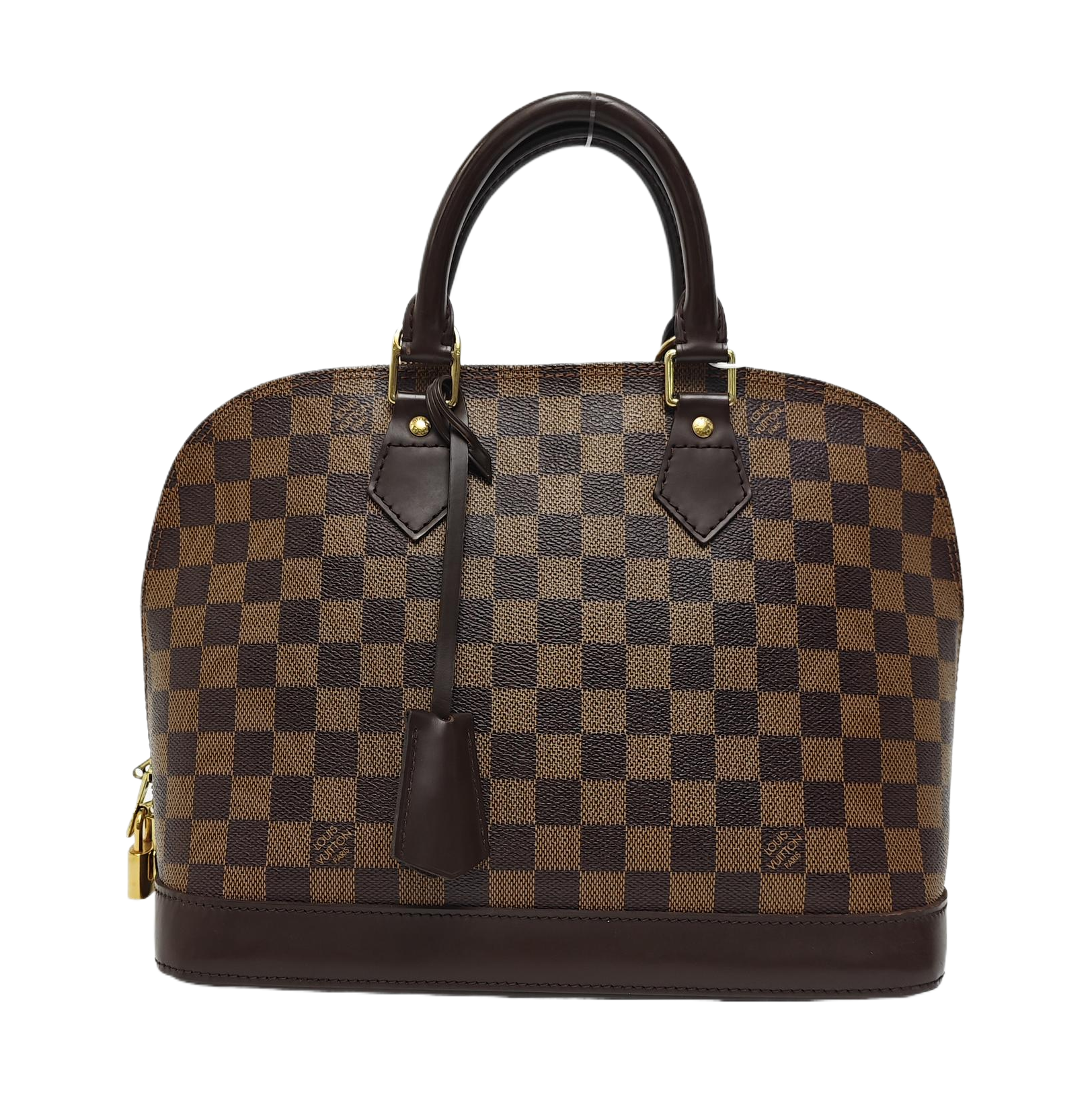 ALMA PM Damier Ebene Coated Canvas Brown