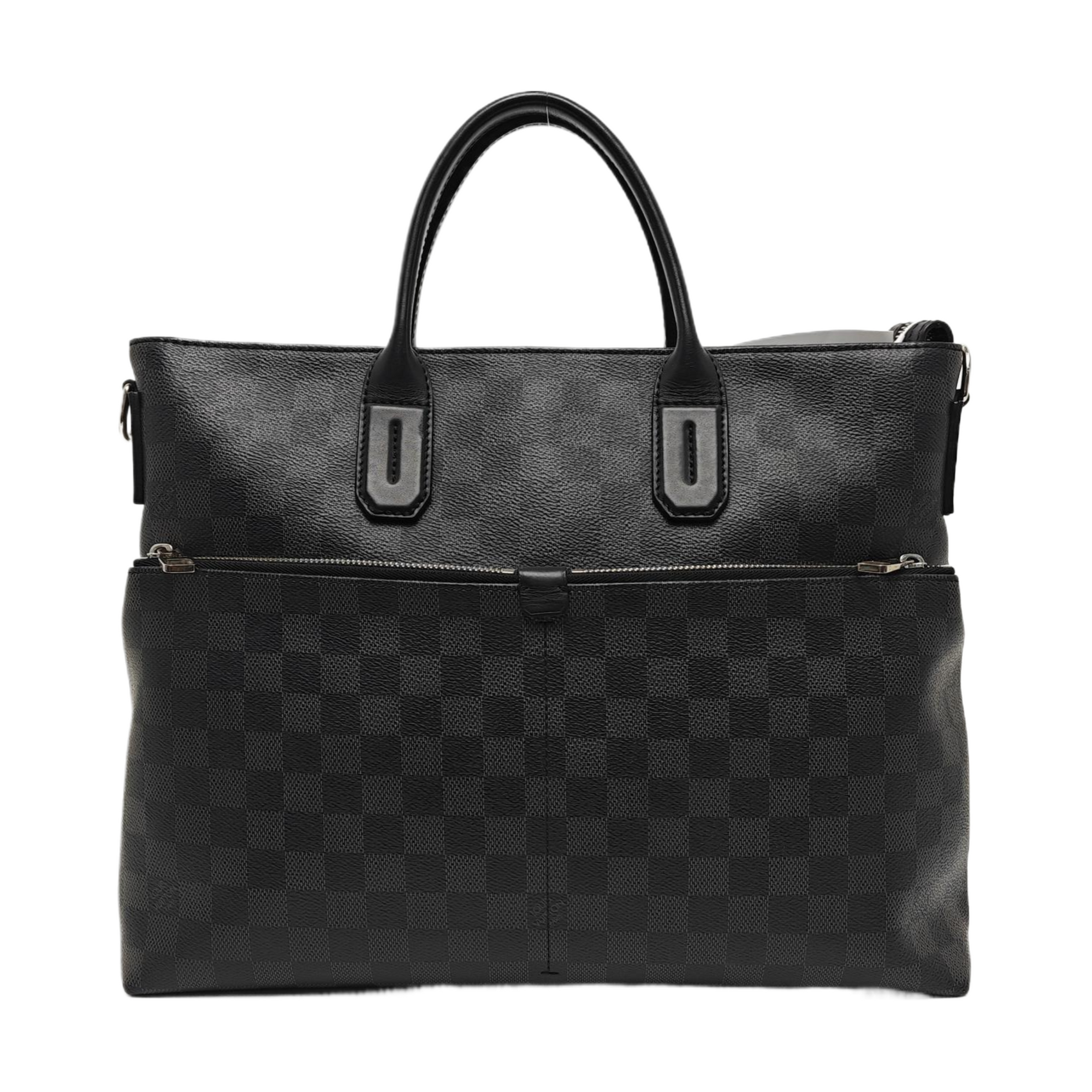 7 DAYS A WEEK Damier Graphite Coated Canvas Gray