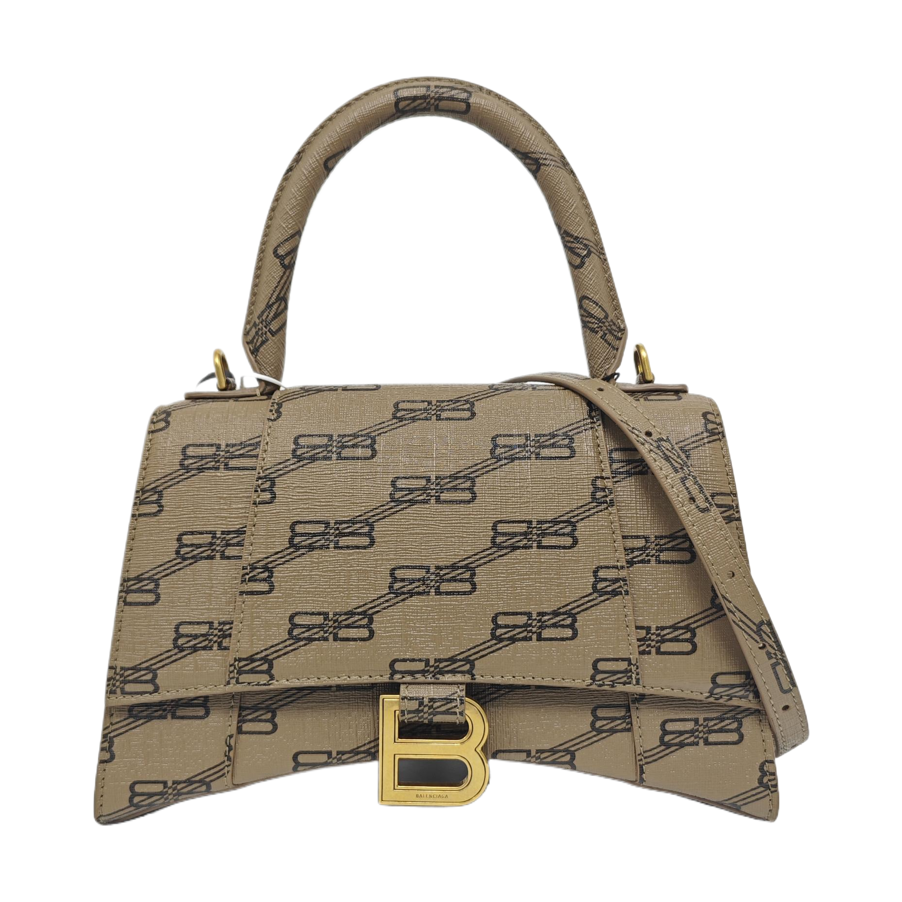 Hourglass S Coated Canvas Brown
