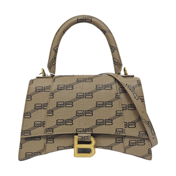 Hourglass S Coated Canvas Brown