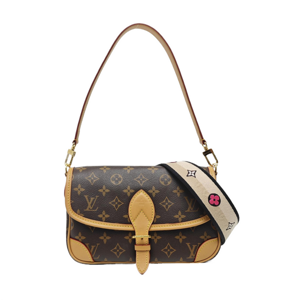 DIANE Monogram Coated Canvas Brown