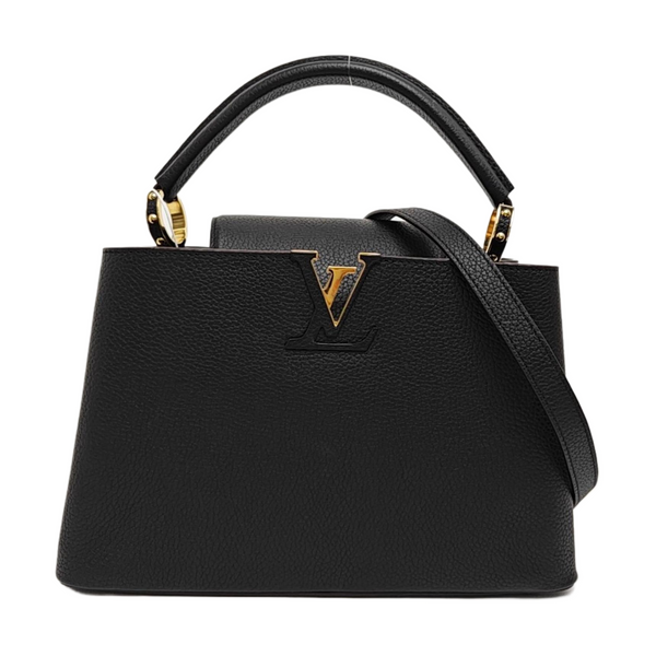 CAPUCINES MM Calfskin Black