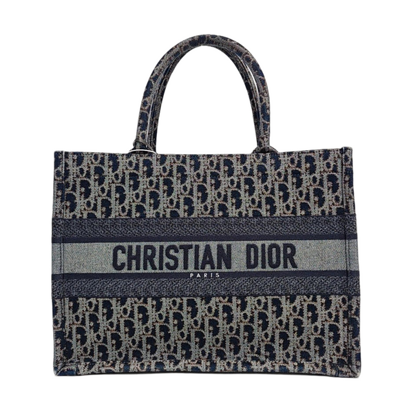 Book Tote Medium Oblique Denim Blue