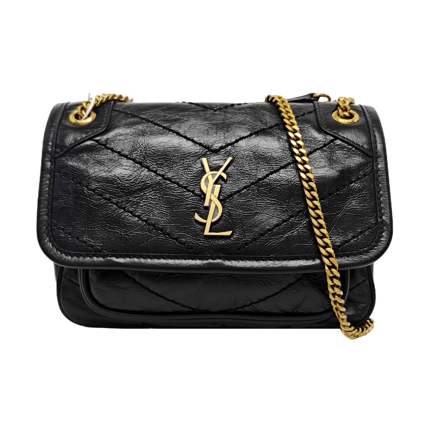 NIKI Mini Quilted Calfskin Black
