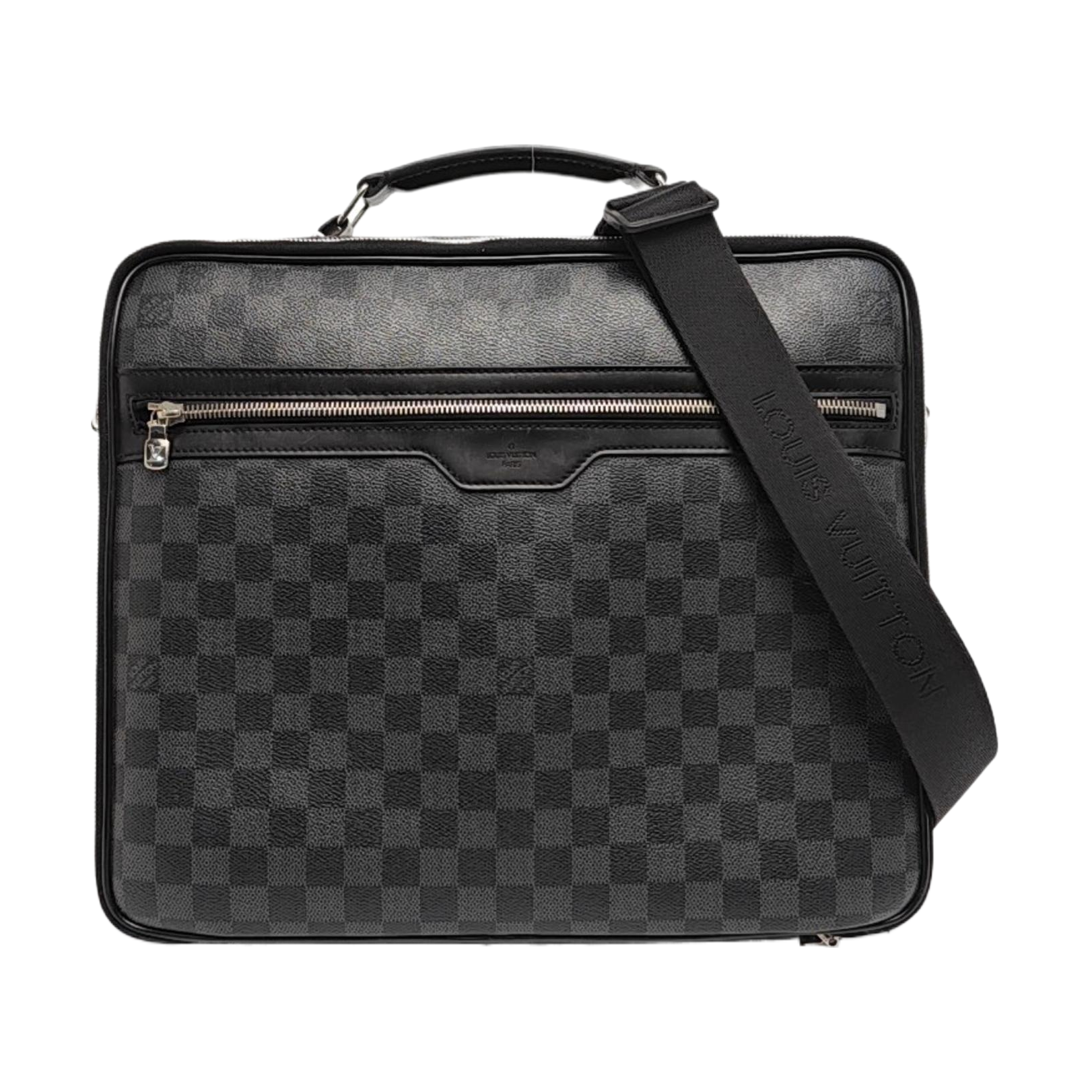 STEEVE Damier Graphite Coated Canvas Gray