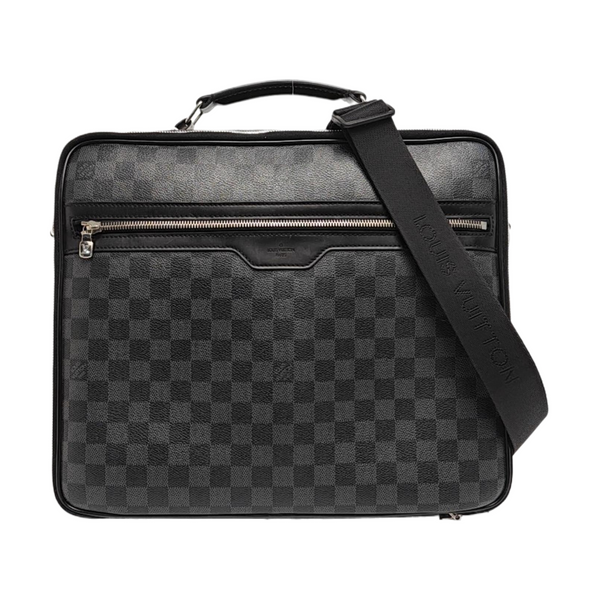 STEEVE Damier Graphite Coated Canvas Gray
