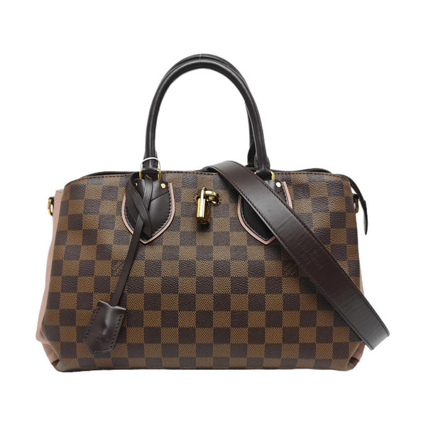 NORMANDY Damier Ebene Coated Canvas Brown