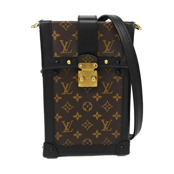 TRUNK Monogram Coated Canvas Brown