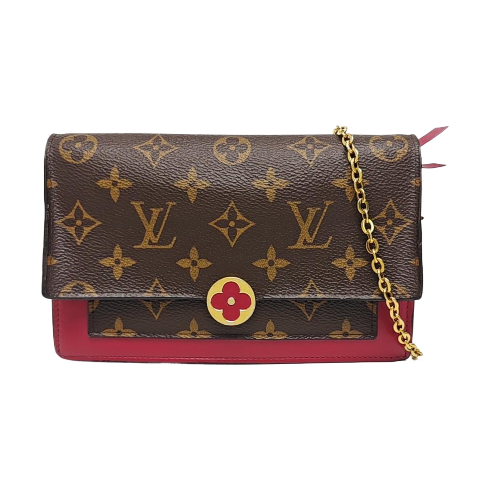 FLORE Monogram Coated Canvas Brown