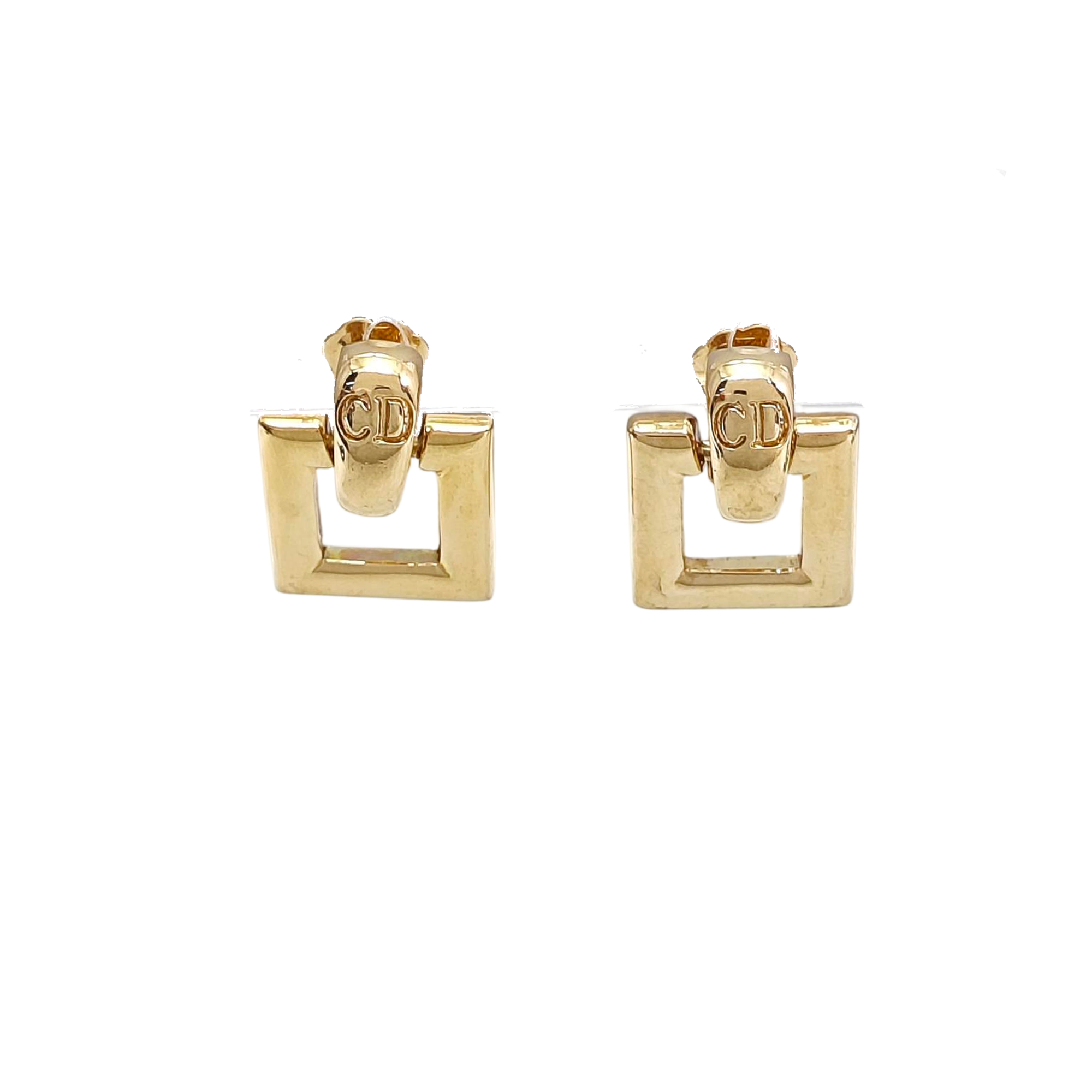 Metal Gold Clip On Earrings