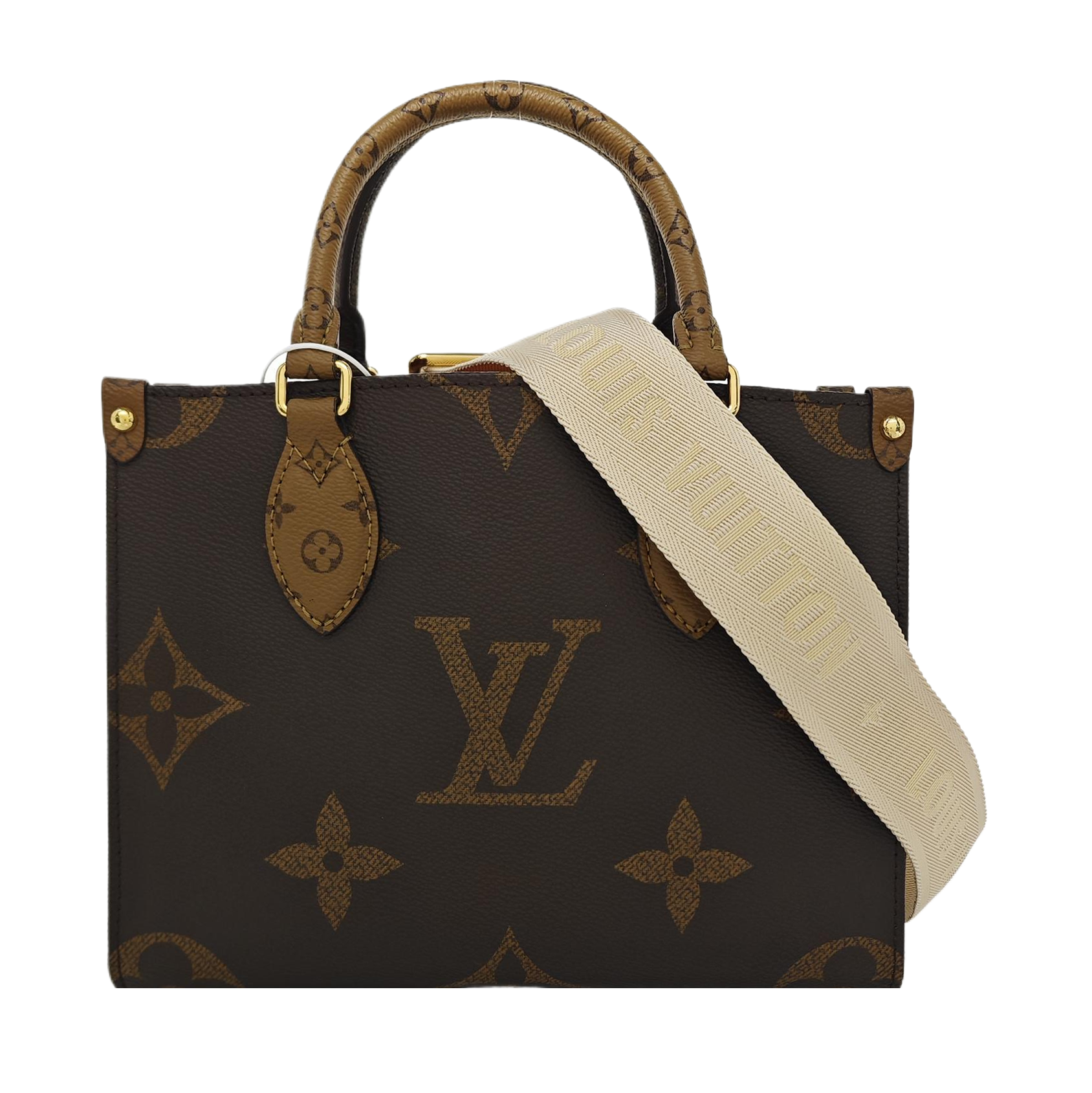 ONTHEGO PM Monogram Coated Canvas Brown