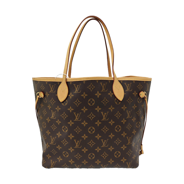 NEVERFULL MM Monogram Coated Canvas Brown
