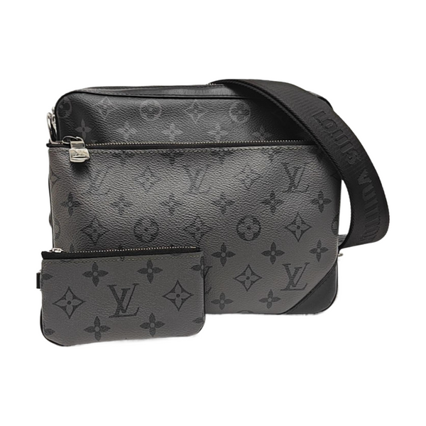TRIO Monogram Coated Canvas Gray