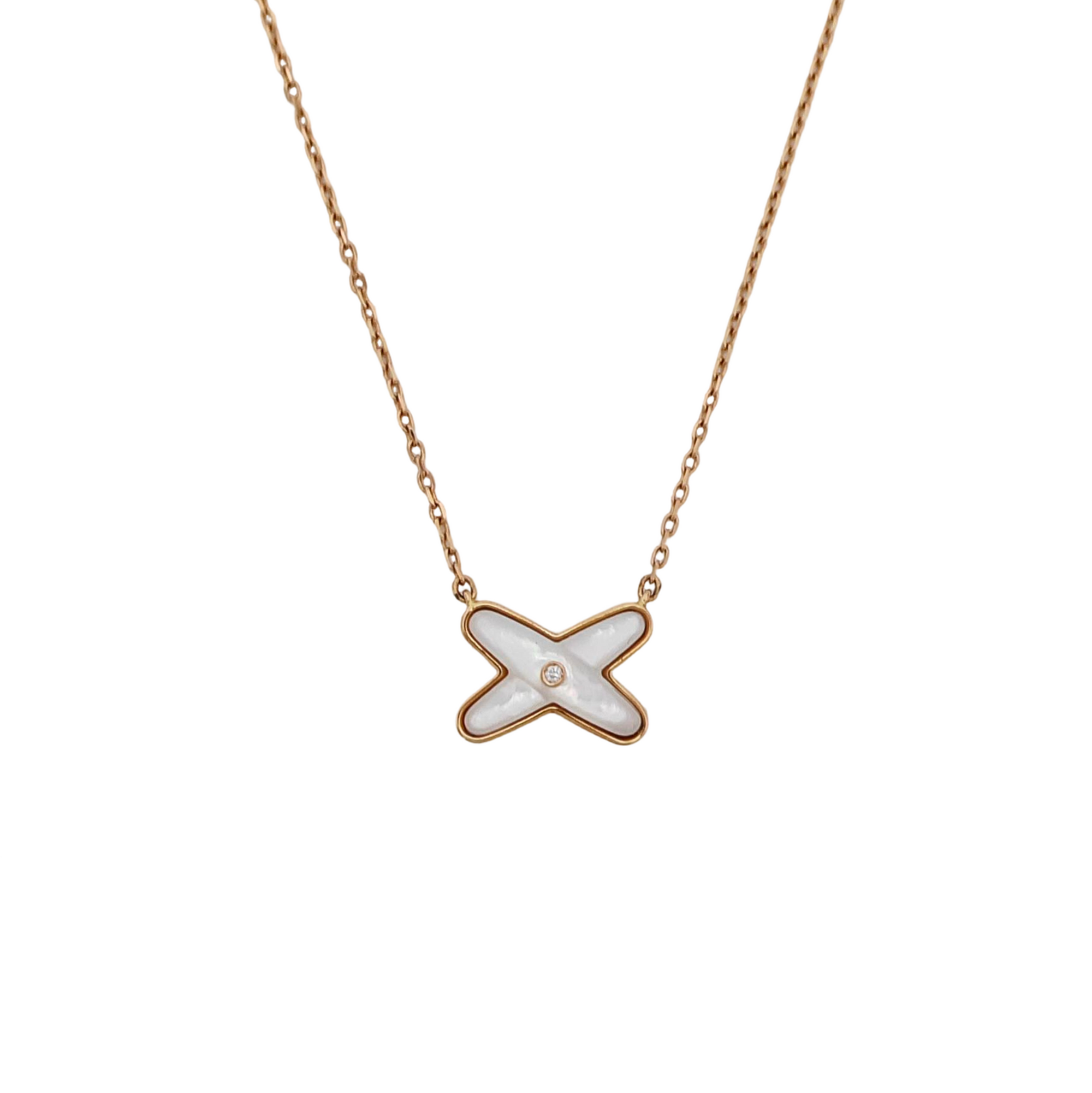 Jeux De Liens 18k Rose Gold Necklace