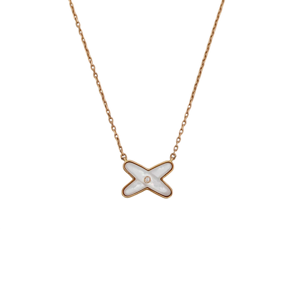 Jeux De Liens 18k Rose Gold Necklace