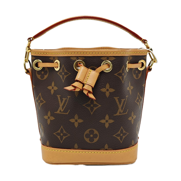 NOÉ Nano Monogram Coated Canvas Brown