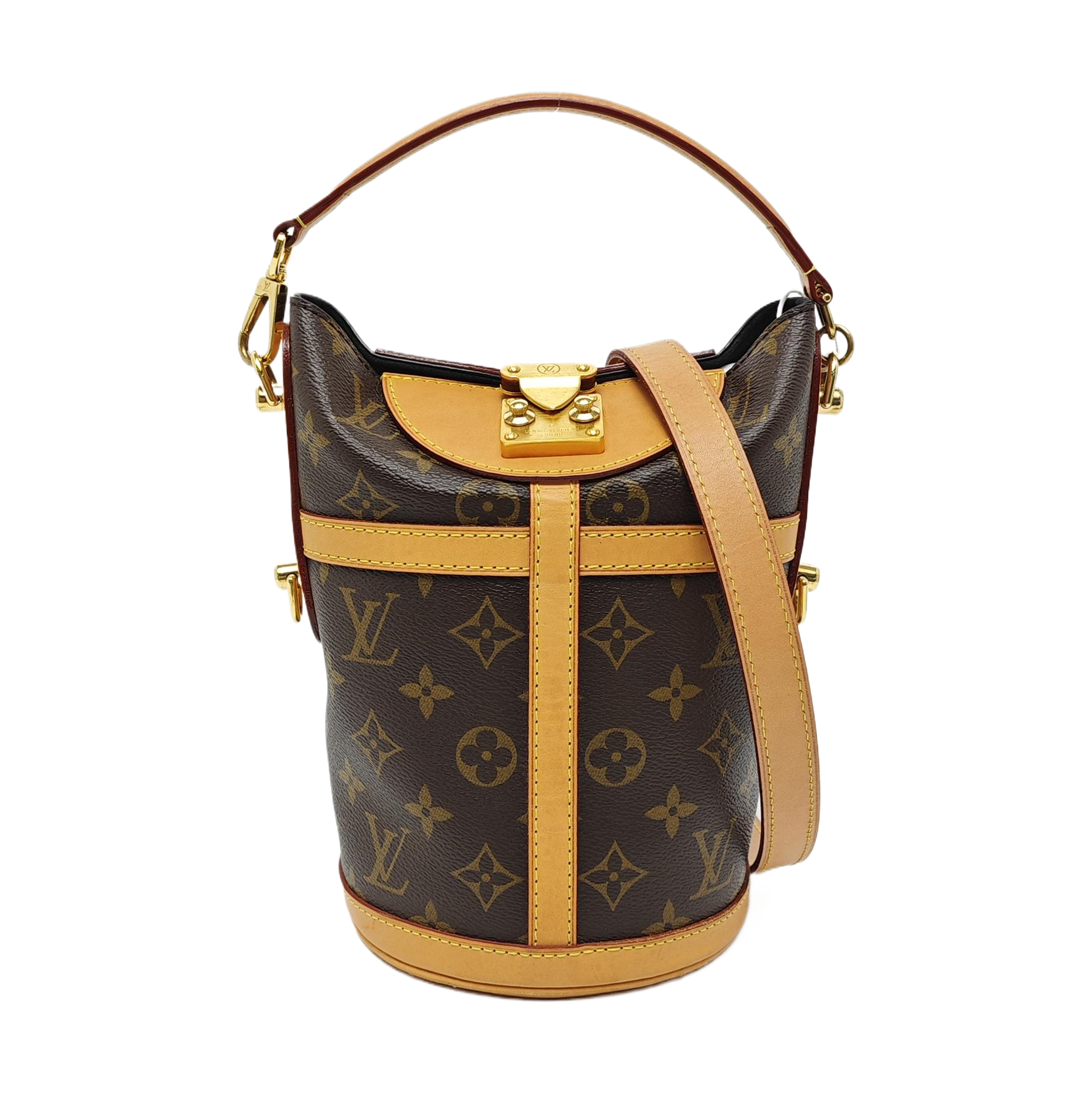 DUFFLE Monogram Coated Canvas Brown