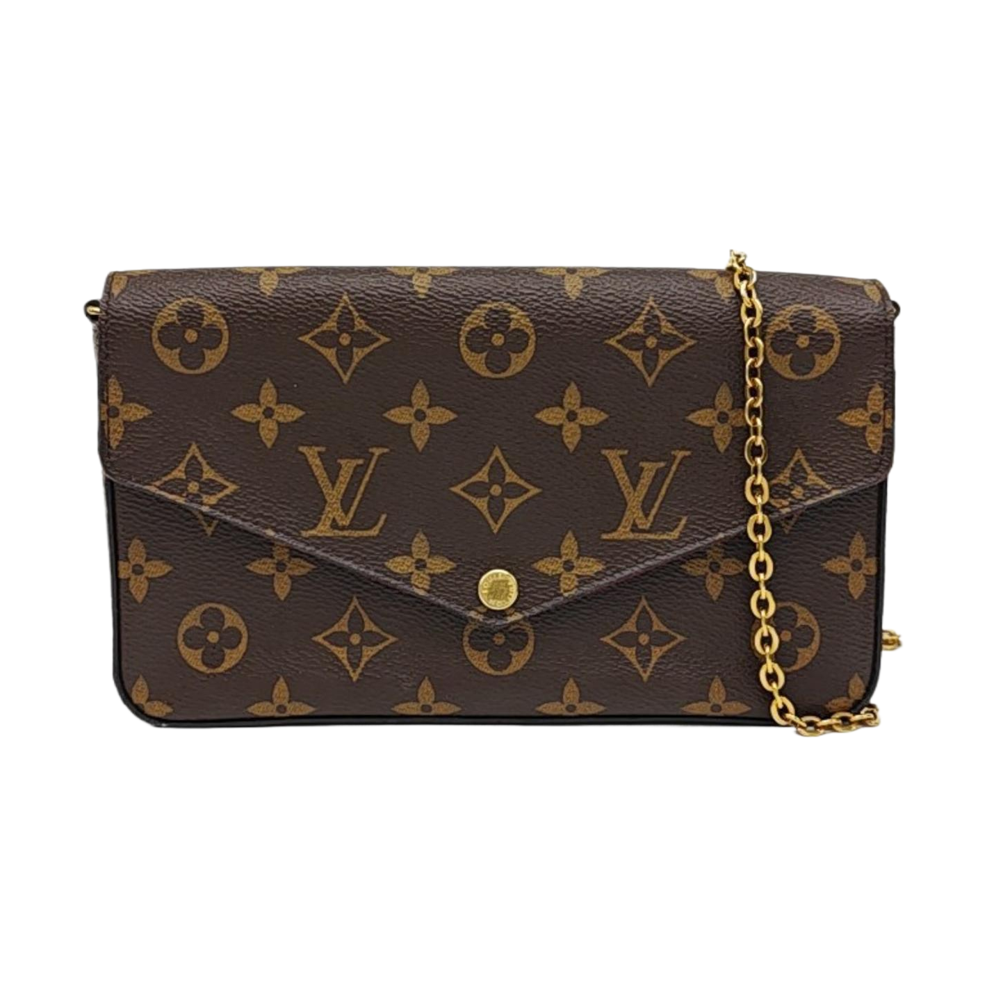 FÉLICIE Monogram Coated Canvas Brown