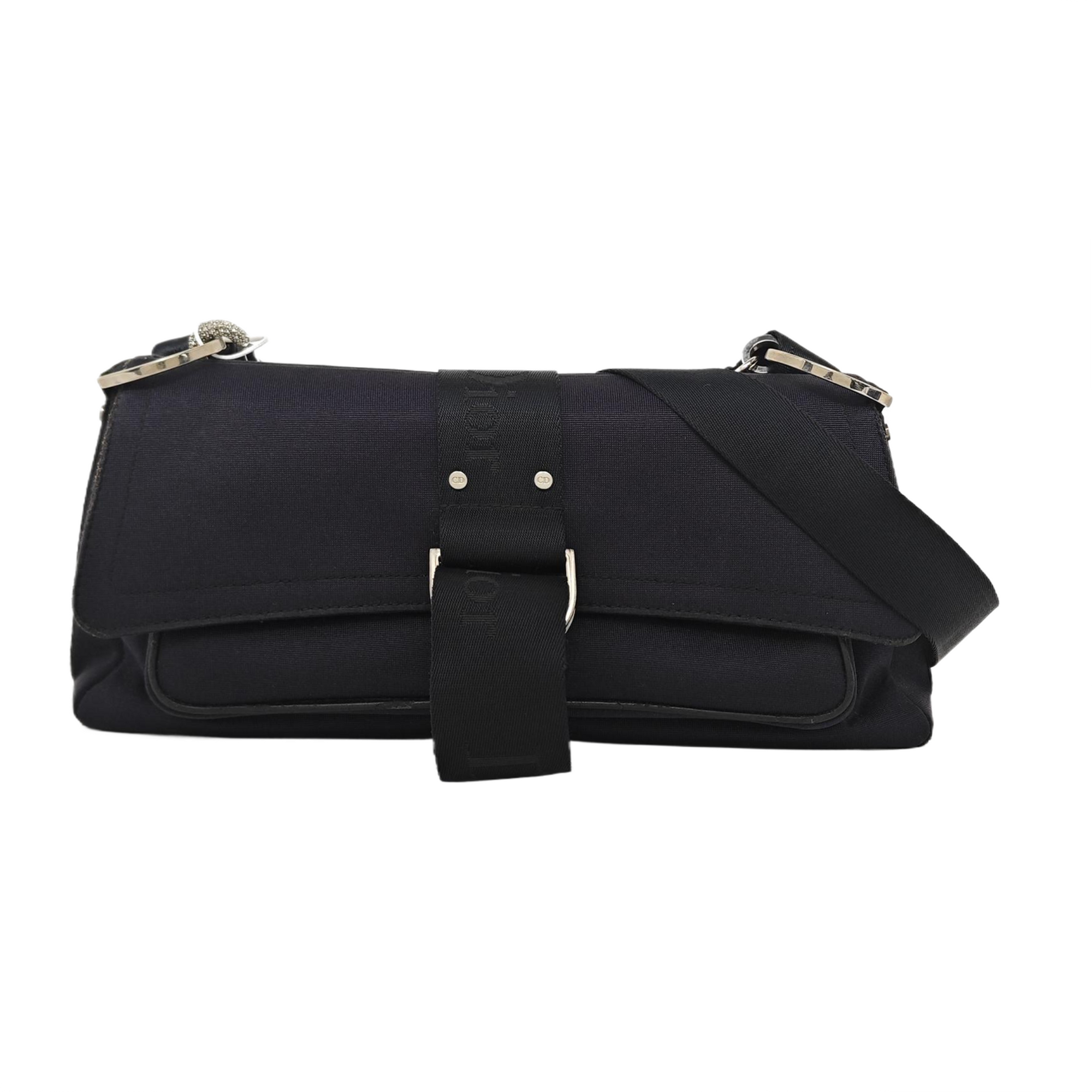 Fabric Shoulder Bag Black