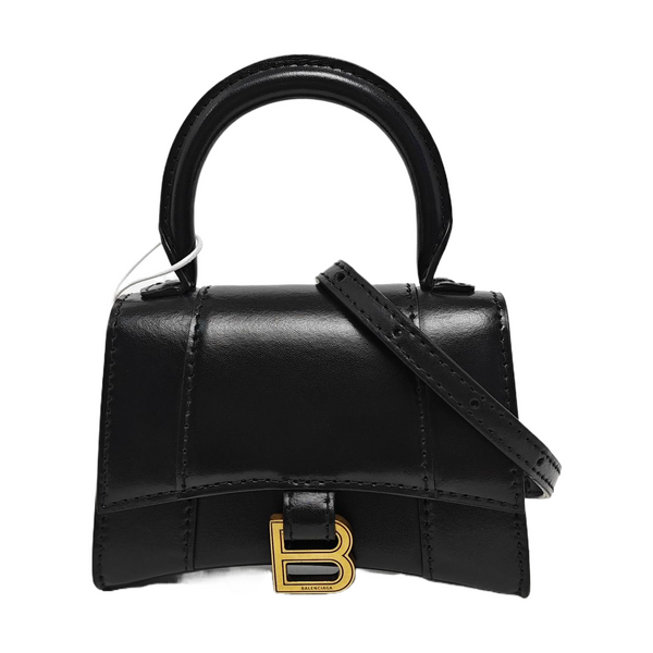 Hourglass Mini Calfskin Black