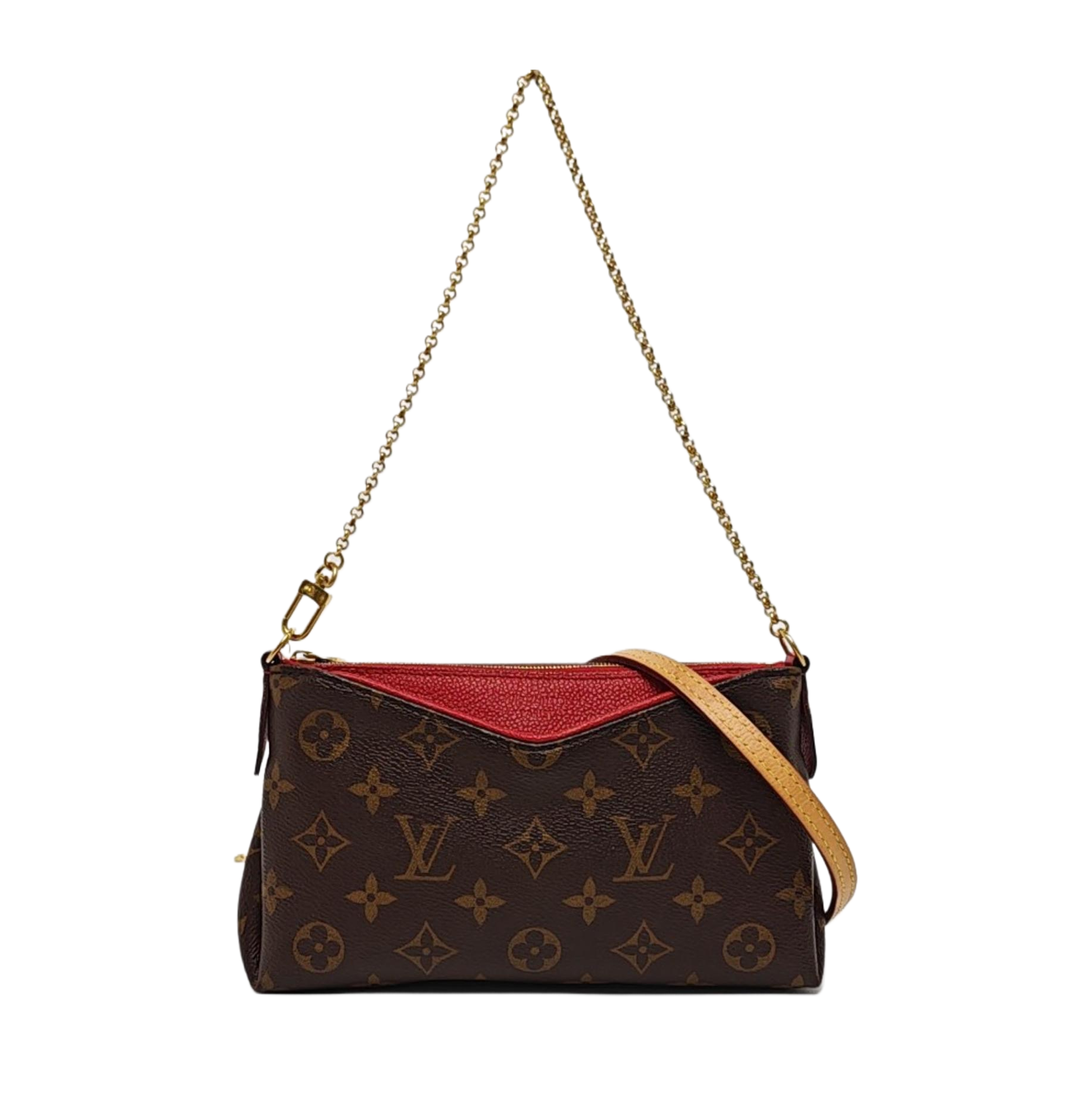 PALLAS BB Monogram Coated Canvas Brown