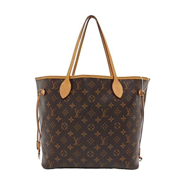 NEVERFULL MM Monogram Coated Canvas Brown