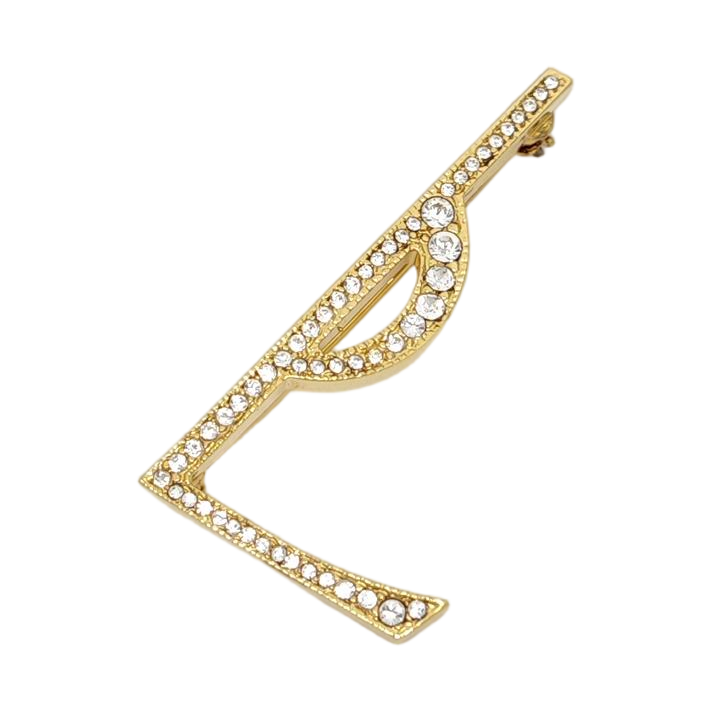 Metal Gold Brooch