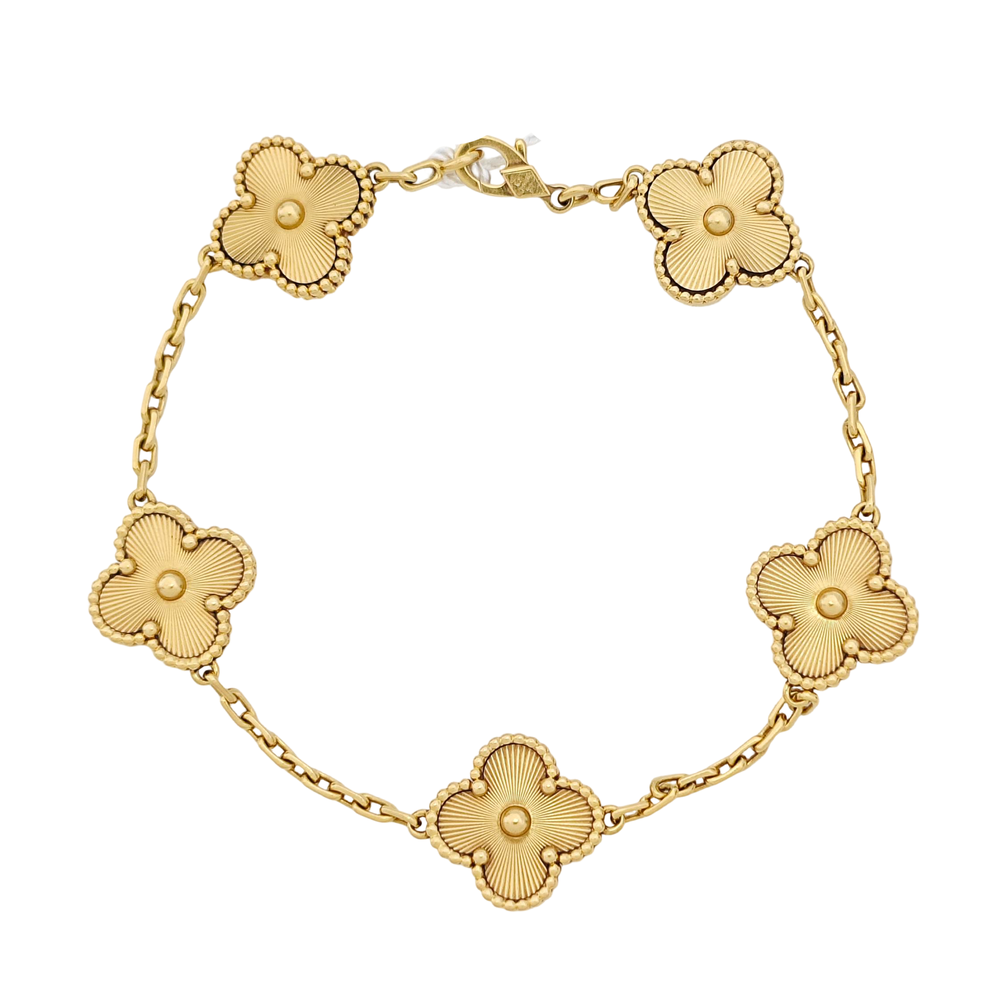 Vintage Alhambra 18k Gold Bracelet