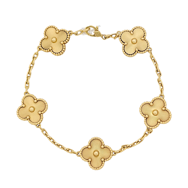 Vintage Alhambra 18k Gold Bracelet