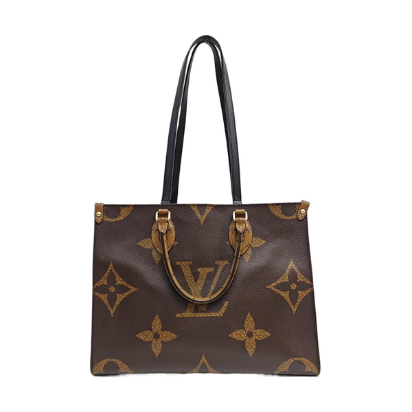 Onthego MM Lona revestida Monogram Marrón