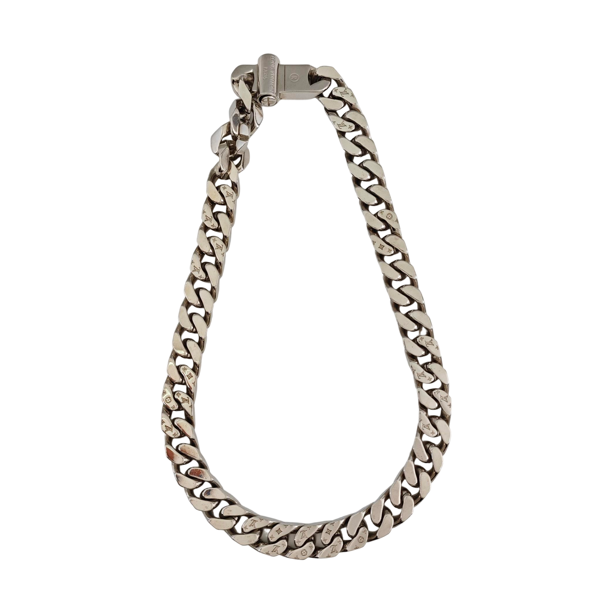 LV CHAIN LINKS Metal Silver Necklace