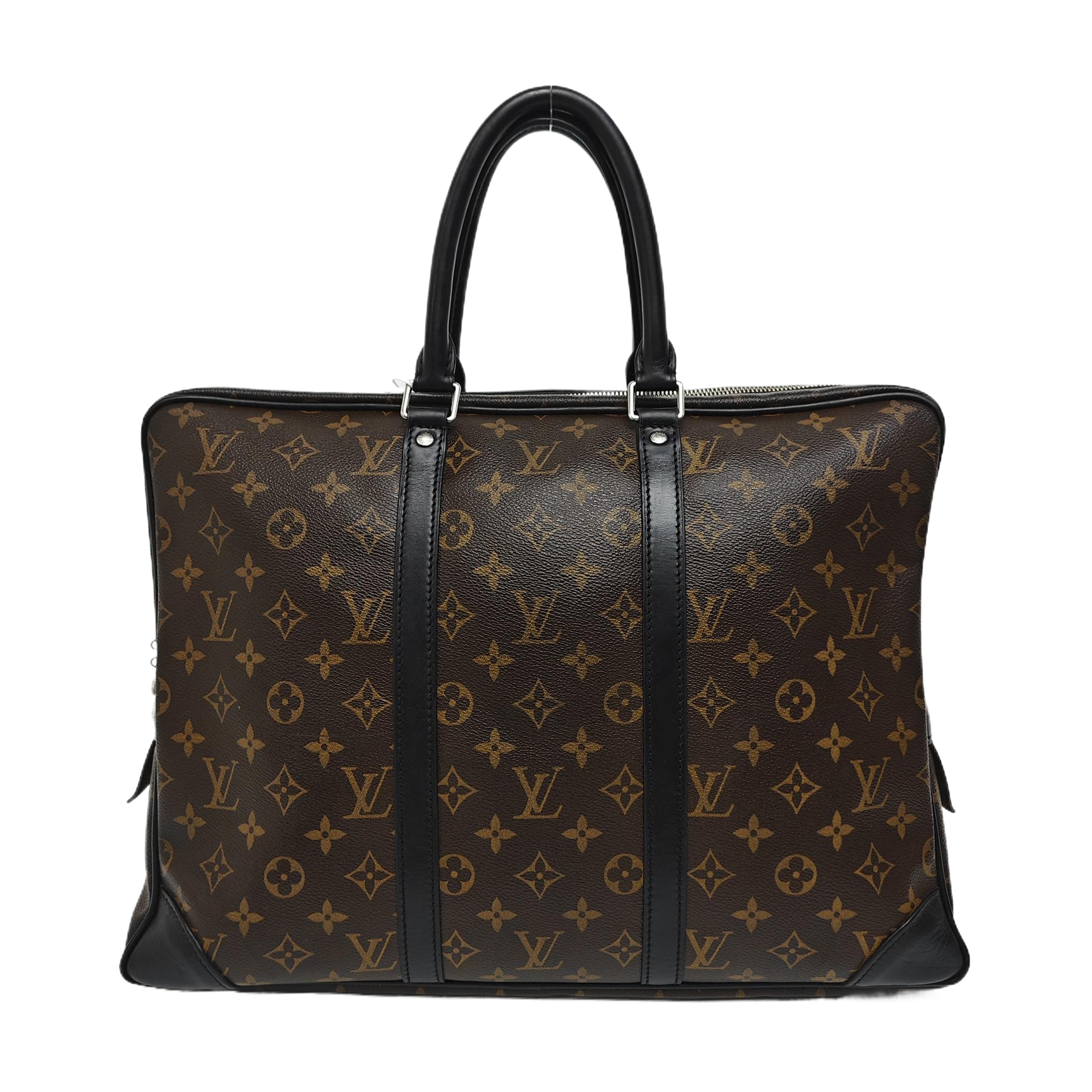 PORTE-DOCUMENTS Monogram Coated Canvas Brown