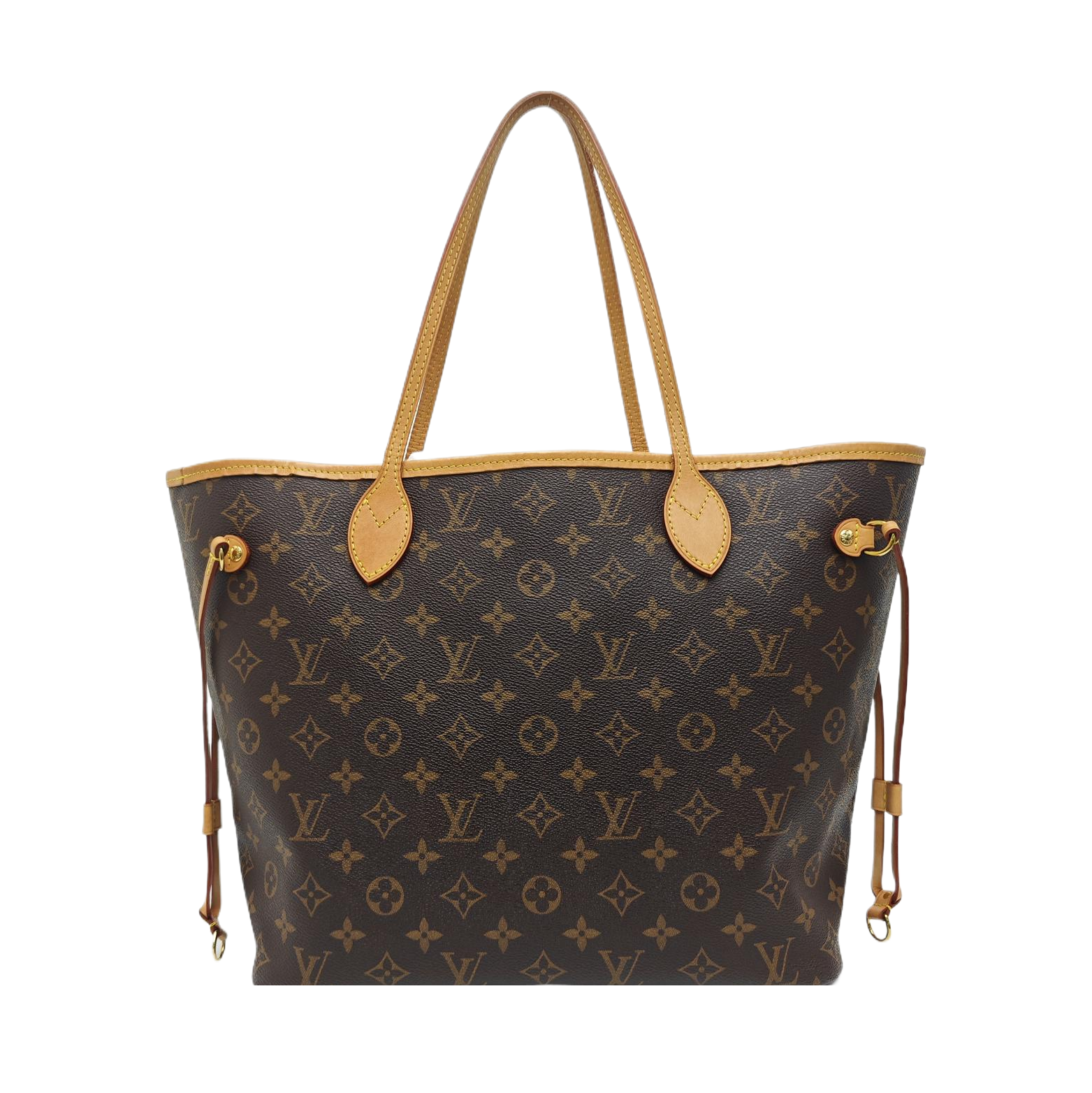 NEVERFULL MM Monogram Coated Canvas Brown