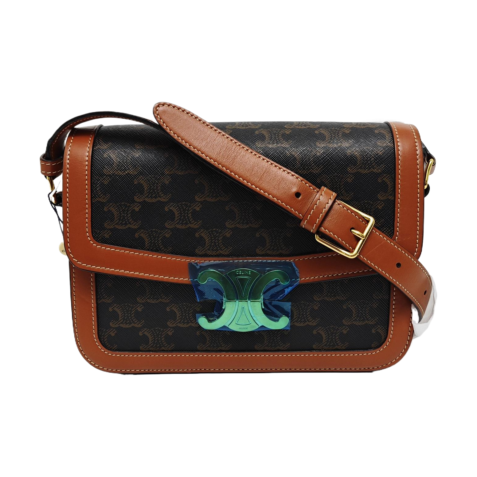 TRIOMPHE Medium Coated Canvas Brown