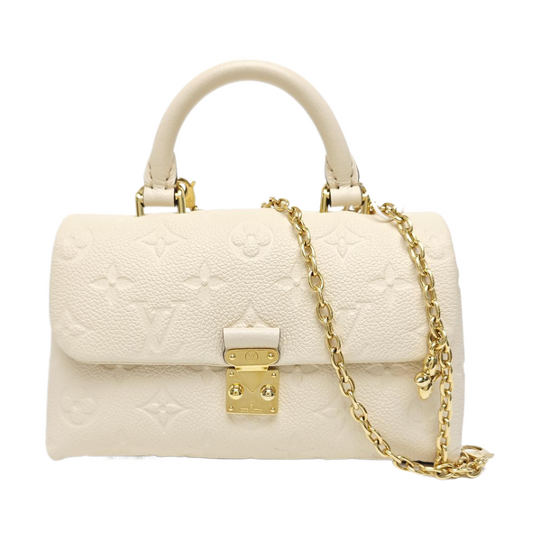 NANO MADELEINE Nano Monogram Calfskin Beige