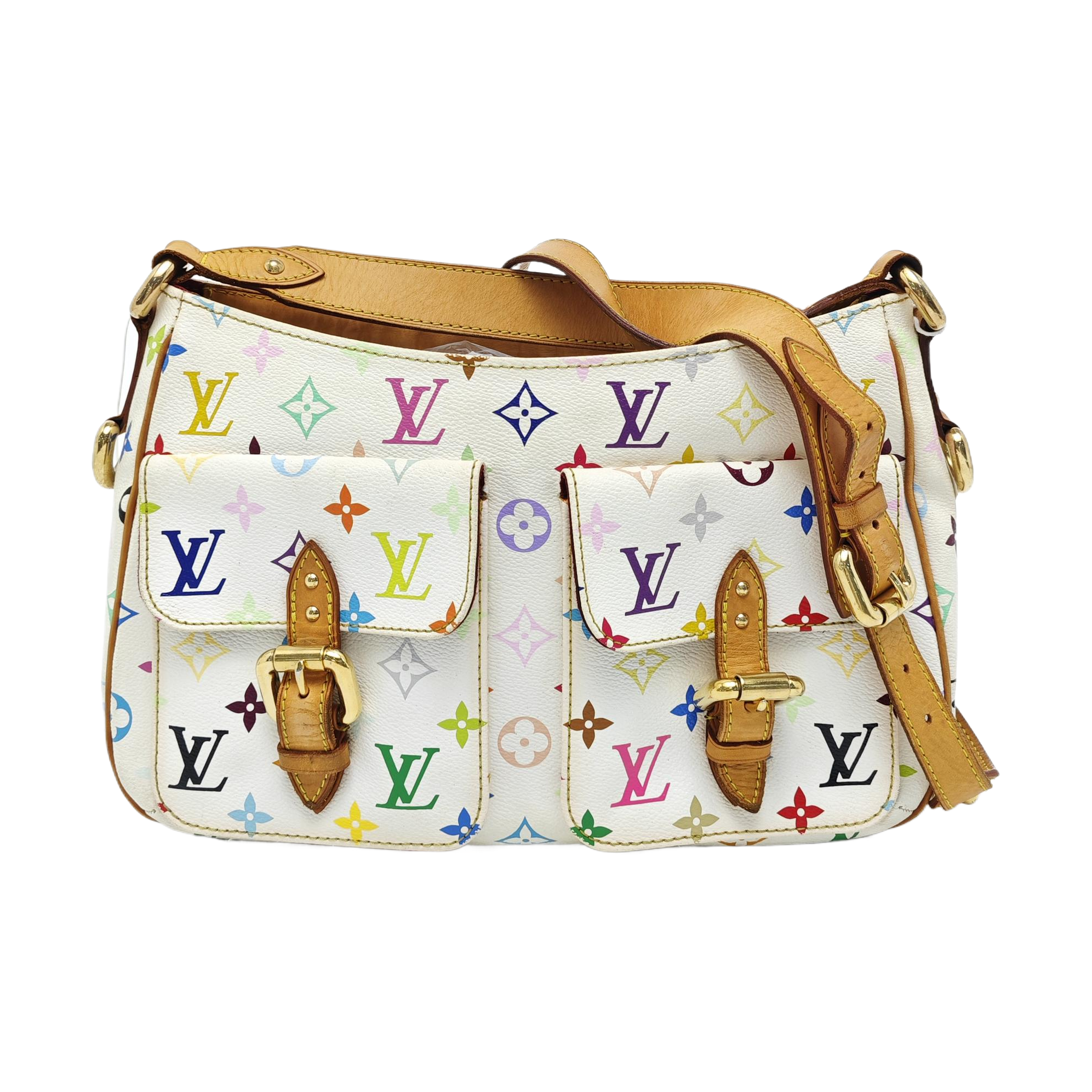 LODGE GM Monogram Coated Canvas White
