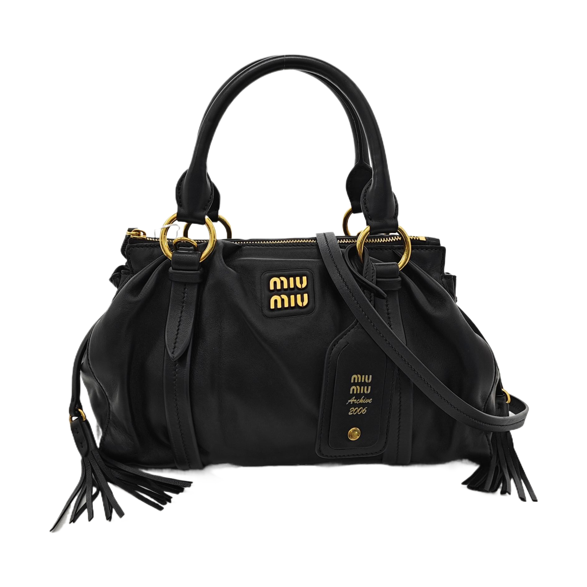 Lambskin Shoulder Bag Black