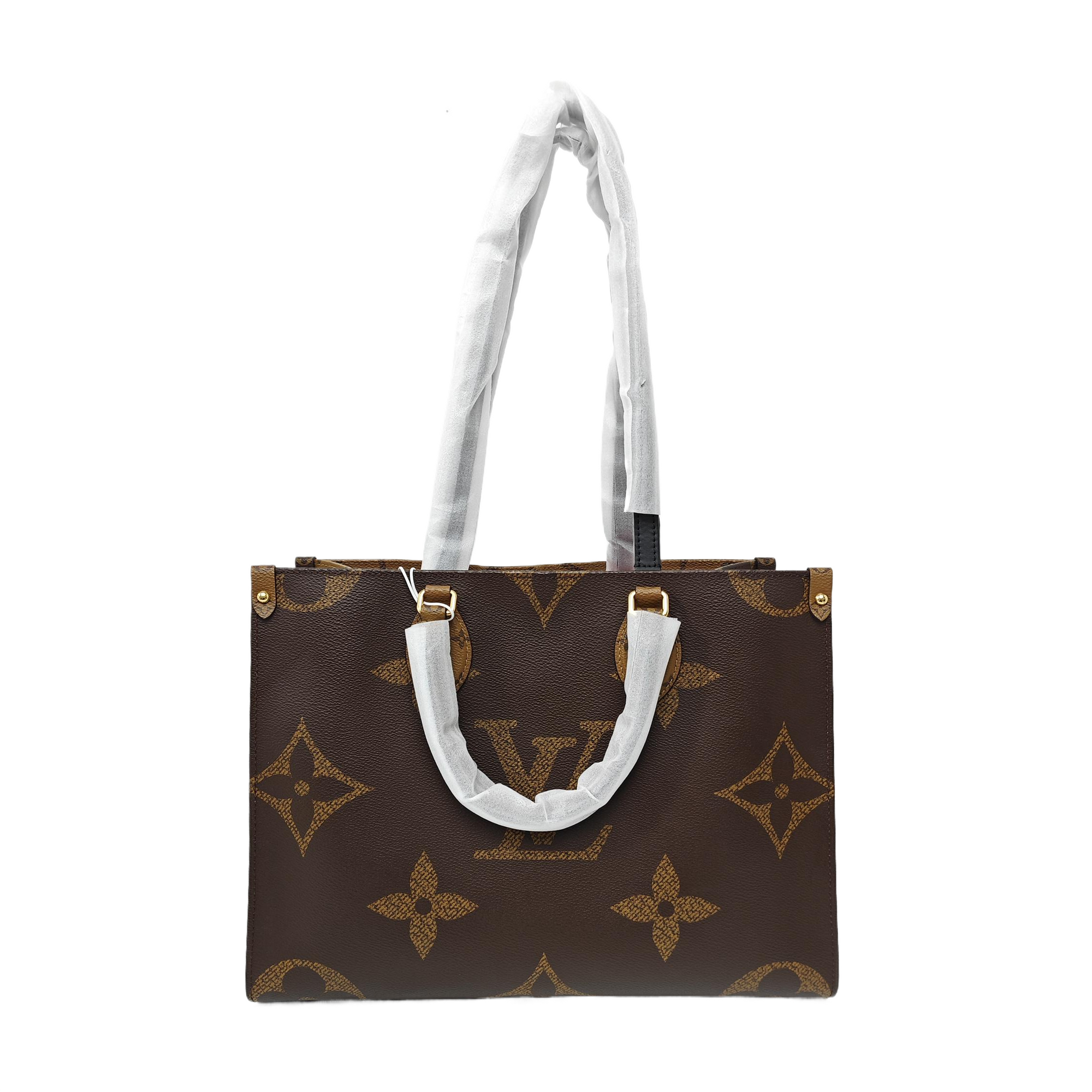 ONTHEGO MM Monogram Coated Canvas Brown