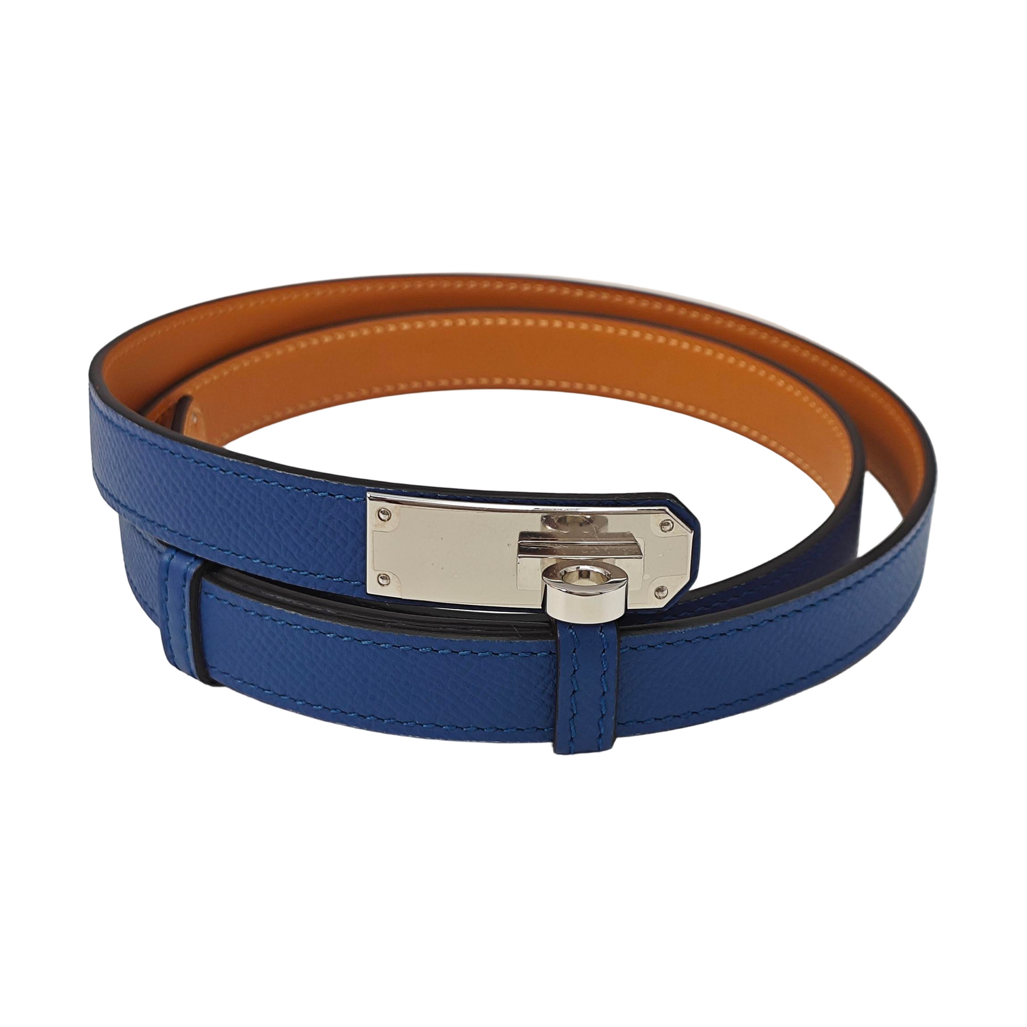 Leather Belt Blue