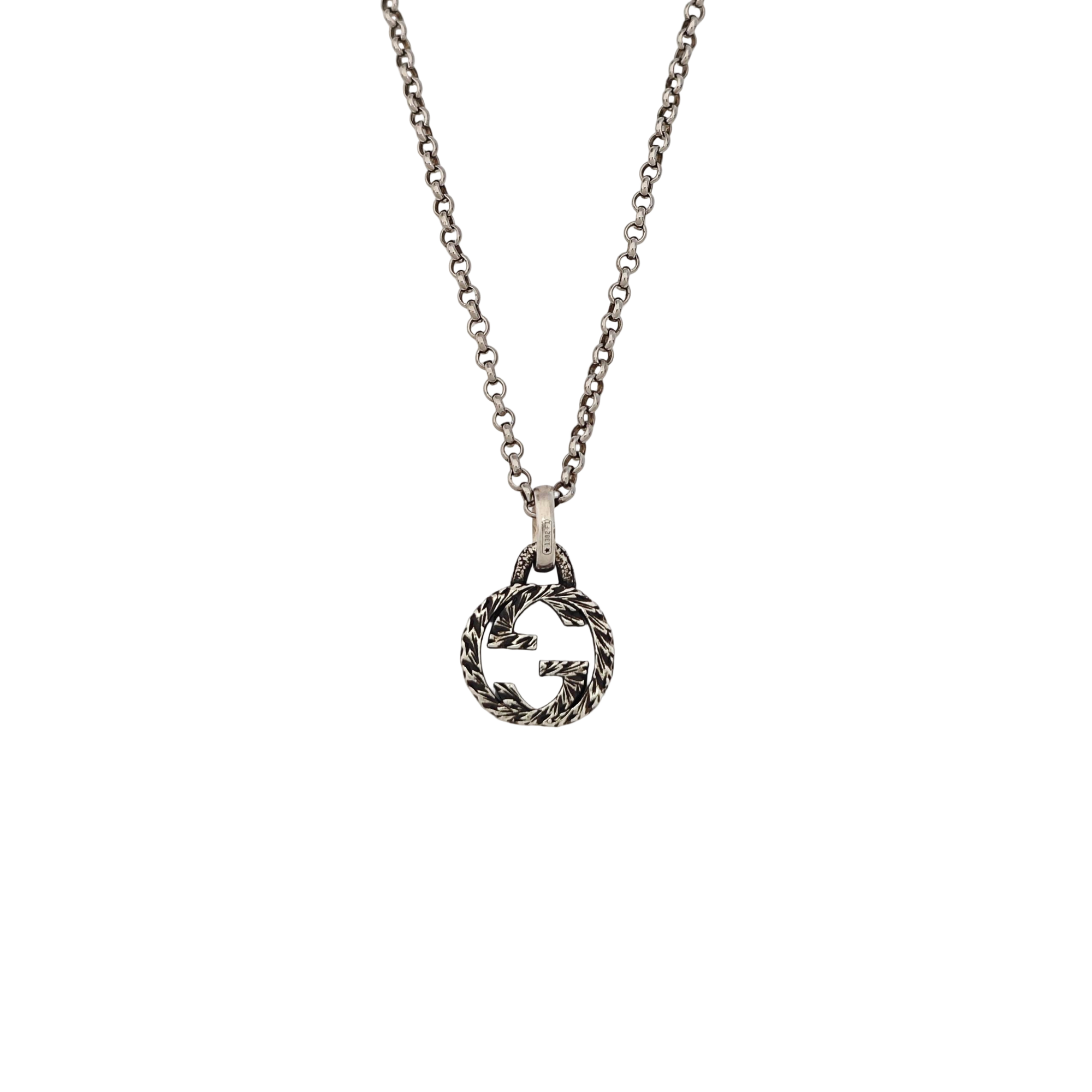 Interlocking G 925 Sterling Silver Necklace