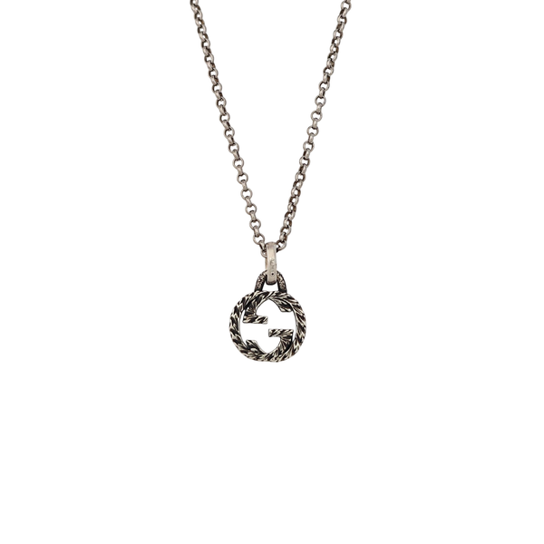 Interlocking G 925 Sterling Silver Necklace