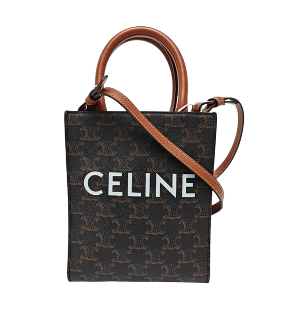 CABAS CELINE Mini Coated Canvas Brown