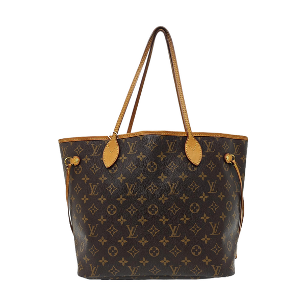 NEVERFULL MM Monogram Coated Canvas Brown